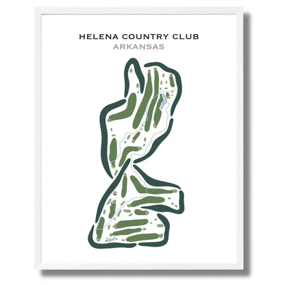 Helena Country Club, Arkansas - Printed Golf Course