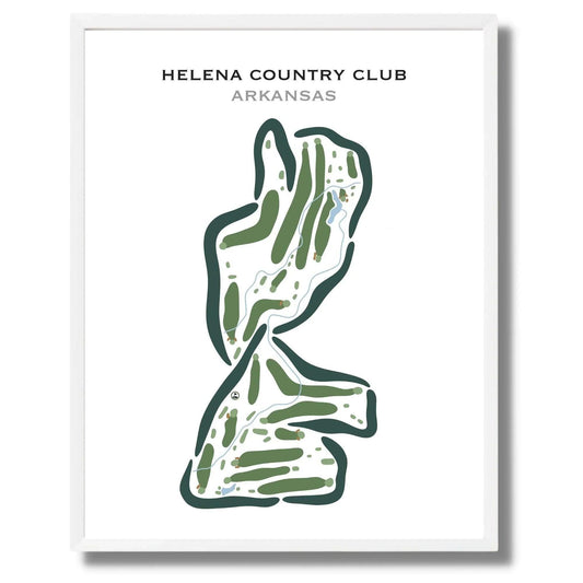 Helena Country Club, Arkansas - Printed Golf Course