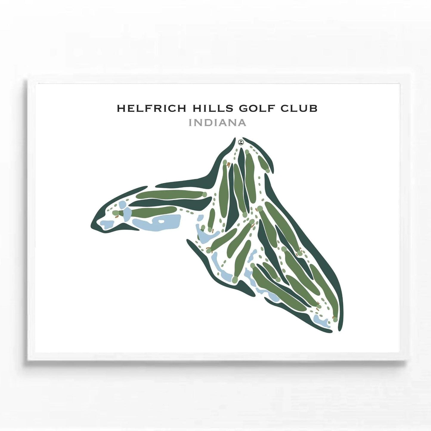 Helfrich Hills Golf Club, Indiana - Printed Golf Courses