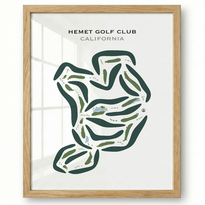 Hemet Golf Club, California - Printed Golf Courses