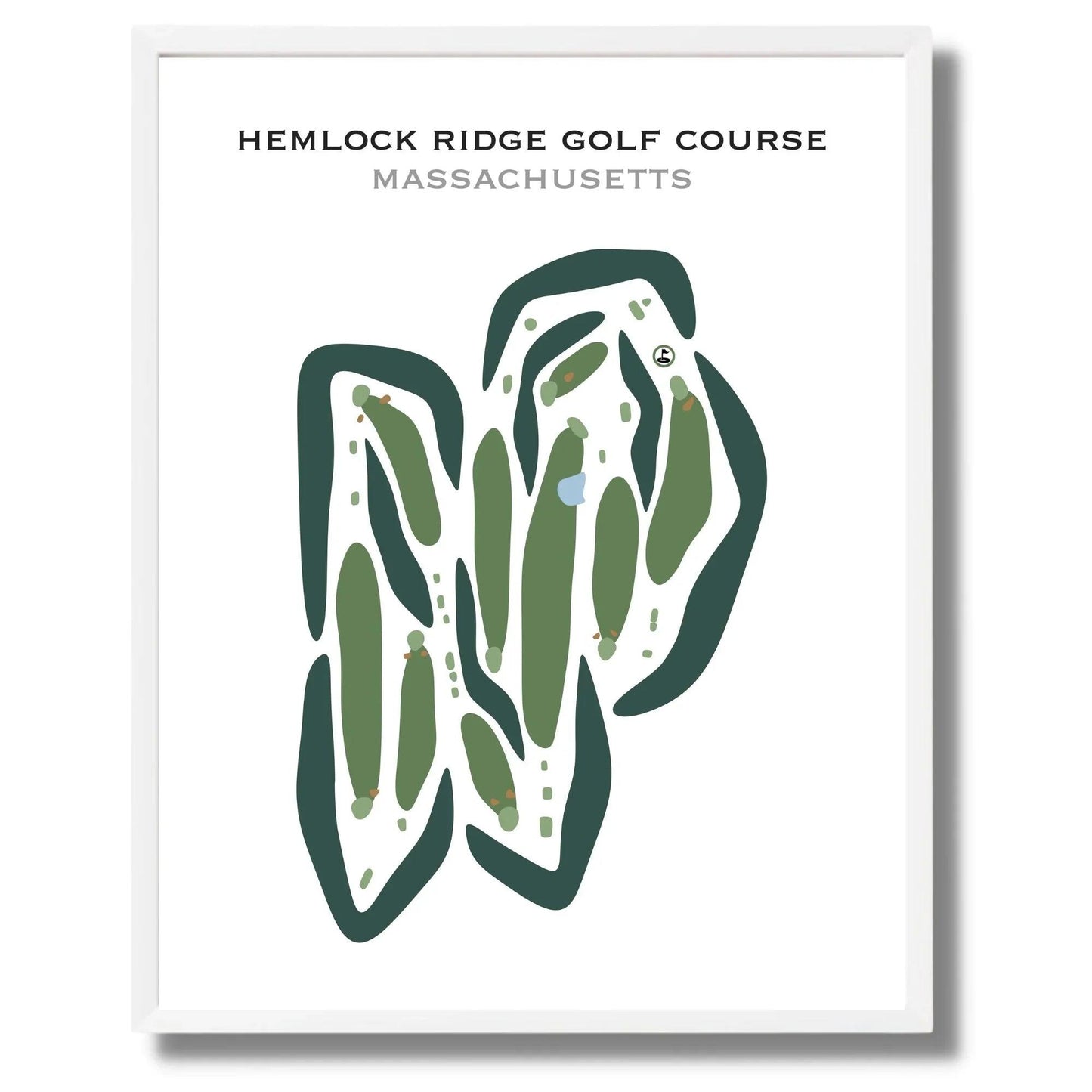 Hemlock Ridge Golf Course, Massachusetts - Printed Golf Courses