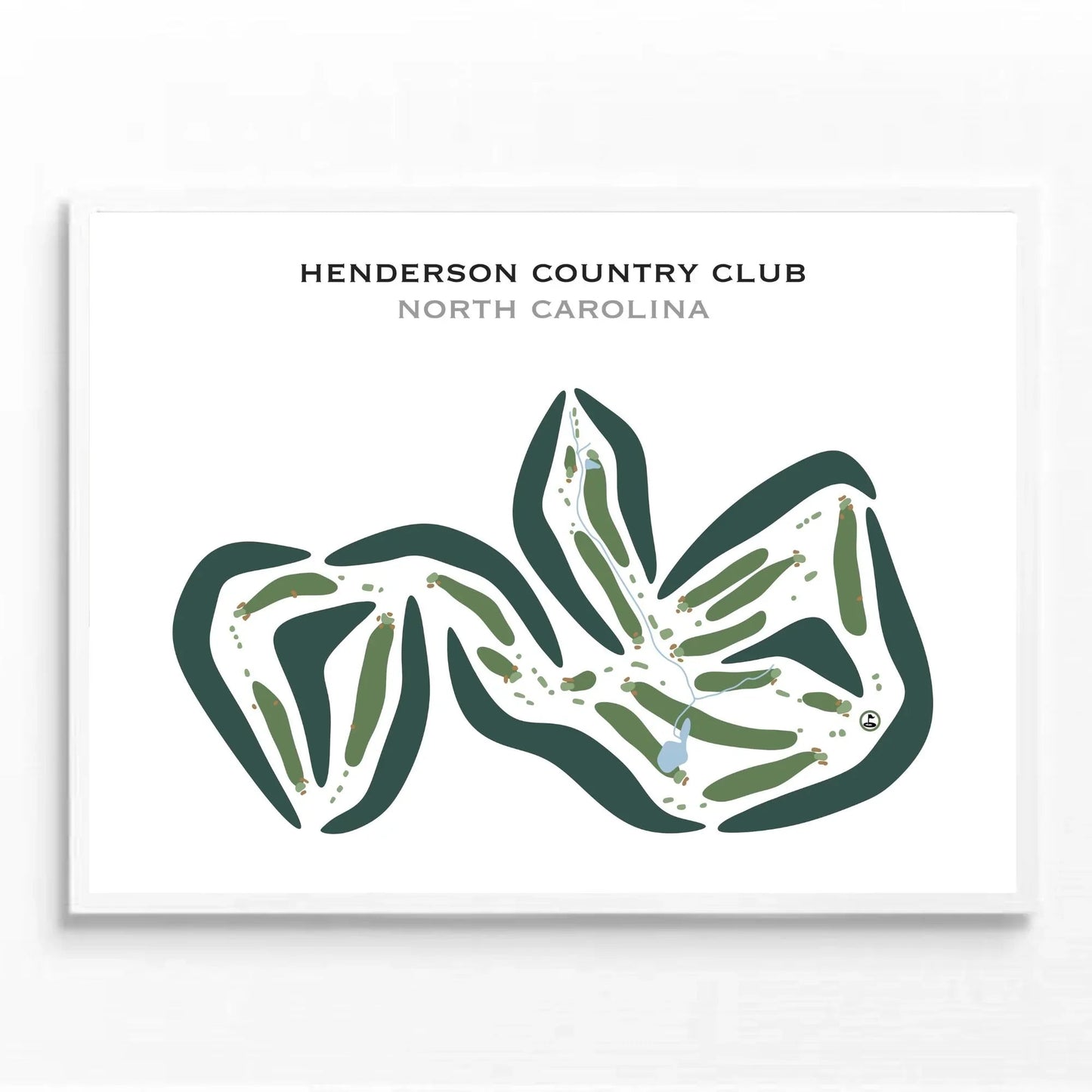 Henderson Country Club, North Carolina - Printed Golf Courses