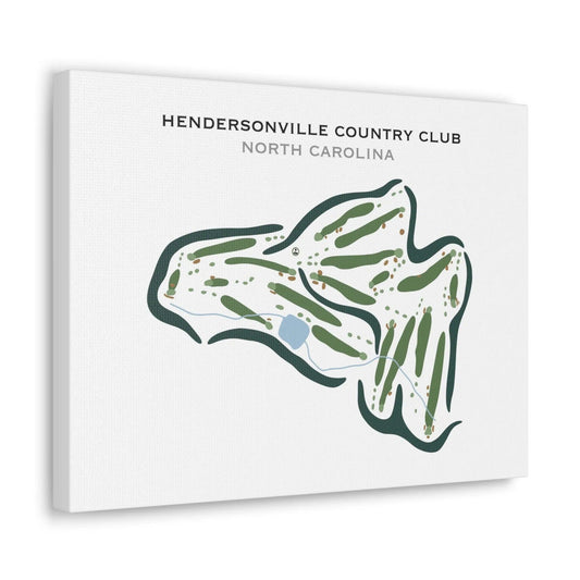 Hendersonville Country Club, North Carolina - Printed Golf Courses