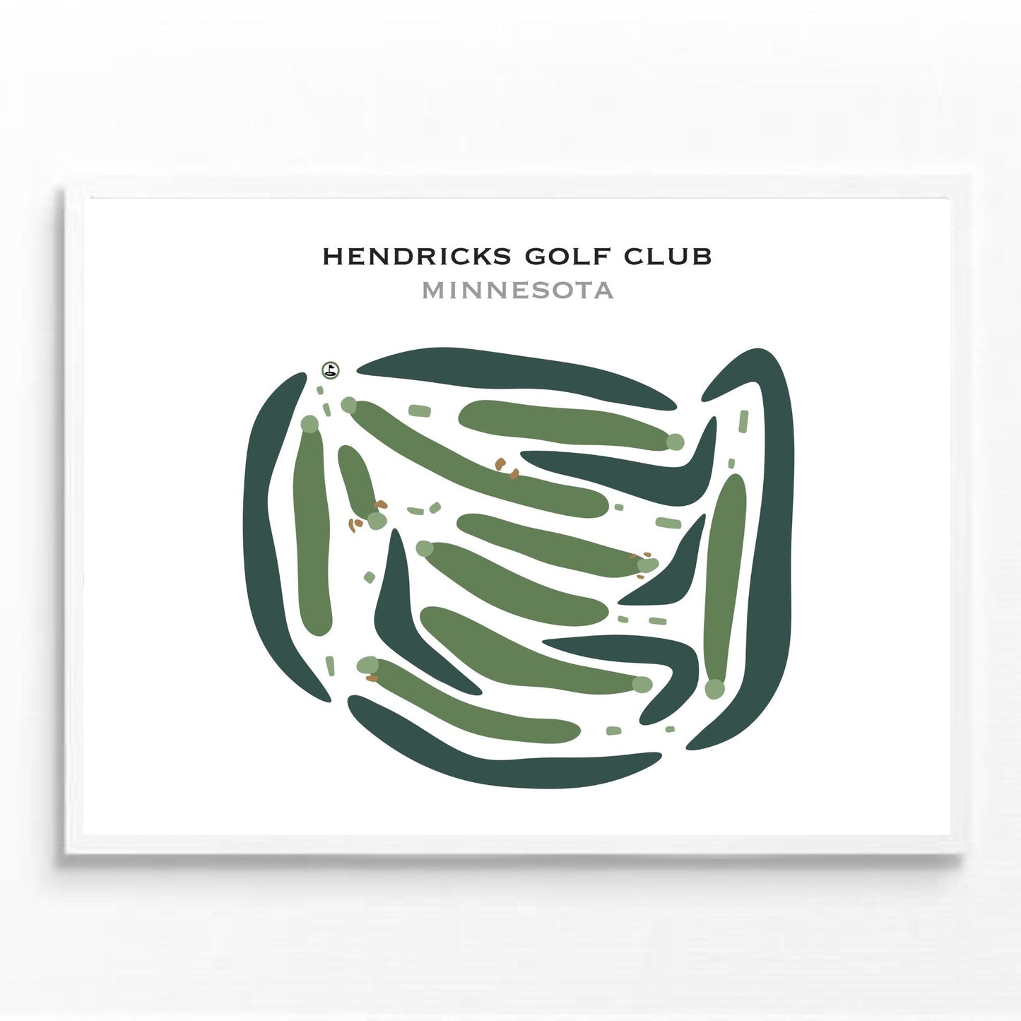 Hendricks Golf Club, Minnesota - Printed Golf Courses