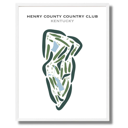 Henry County Country Club, Kentucky - Printed Golf Courses