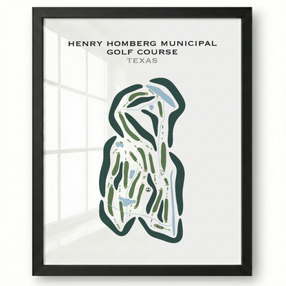 Henry Homberg Municipal Golf Course, Texas - Printed Golf Courses