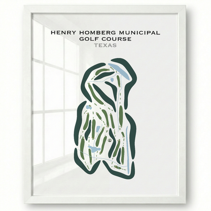 Henry Homberg Municipal Golf Course, Texas - Printed Golf Courses