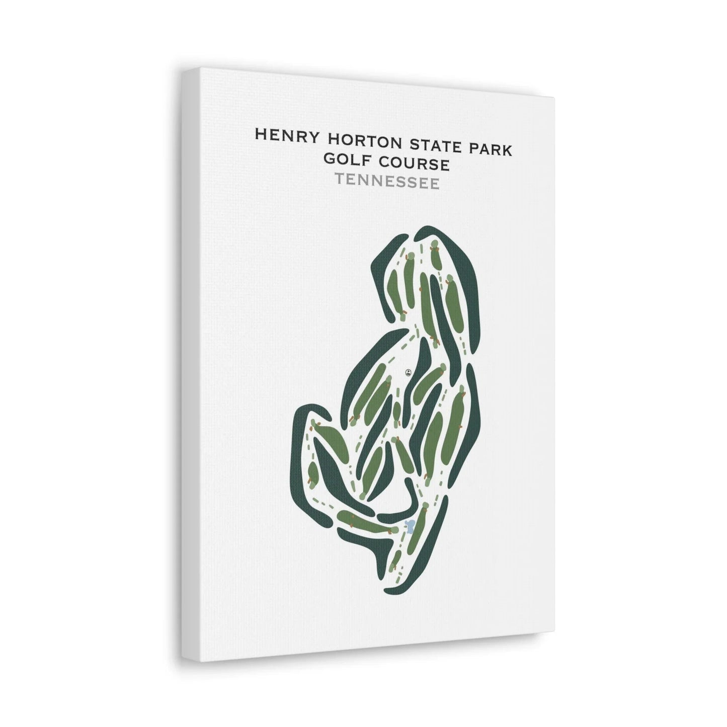 Henry Horton Golf Course, Tennessee - Printed Golf Courses
