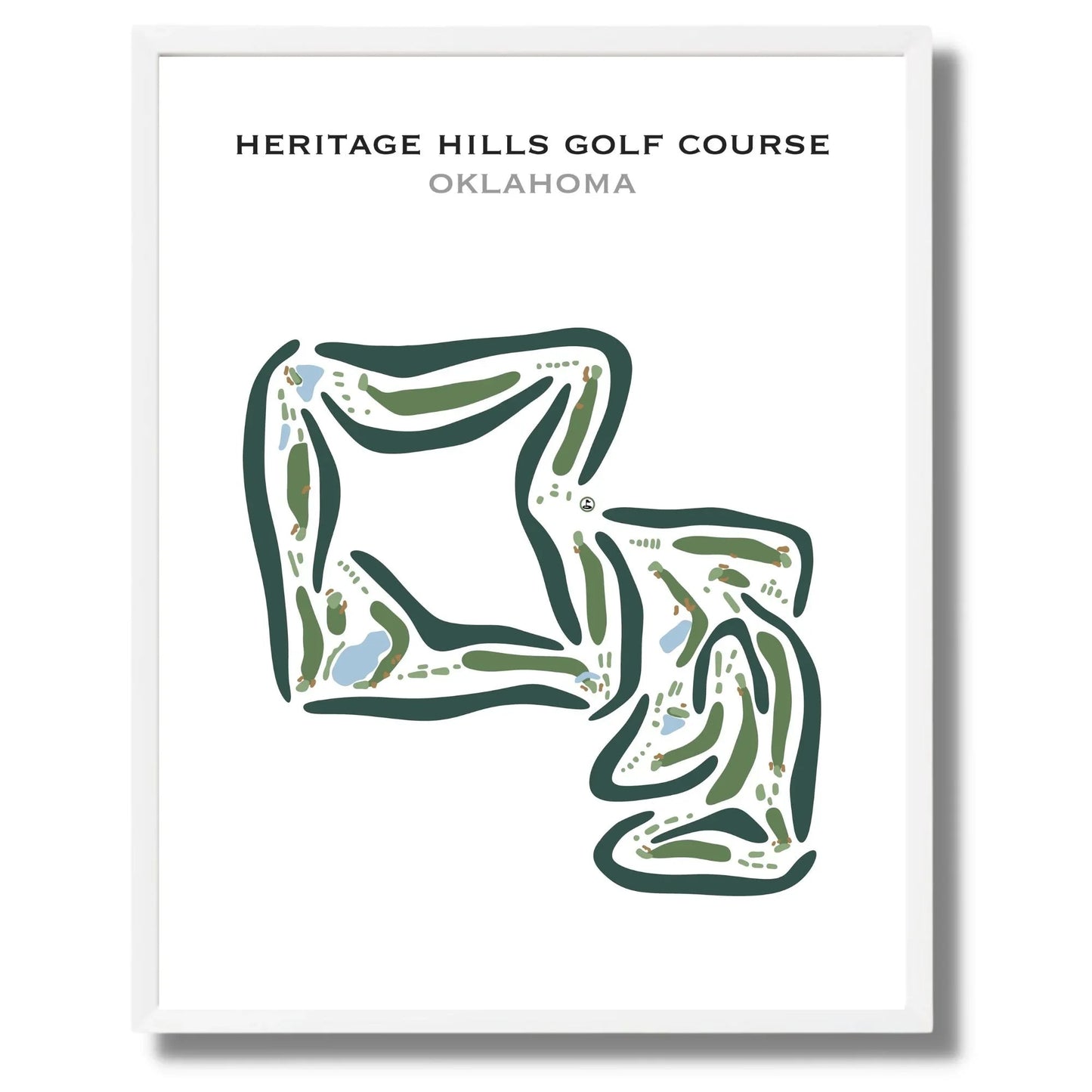 Heritage Hills Golf Course, Oklahoma - Printed Golf Courses