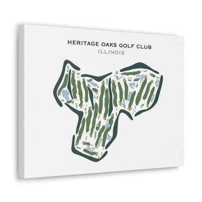 Heritage Oaks Golf Club, Illinois - Printed Golf Course