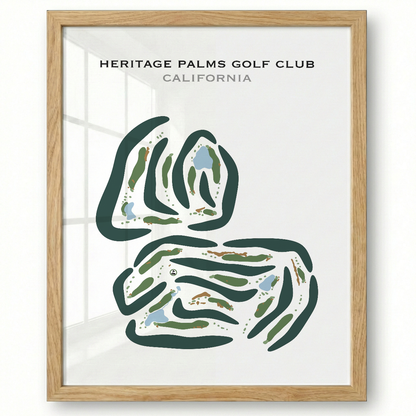 Heritage Palms Golf Club, California - Printed Golf Courses