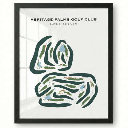 Heritage Palms Golf Club, California - Printed Golf Courses