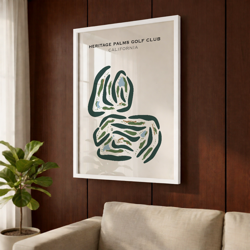 Heritage Palms Golf Club, California - Printed Golf Courses
