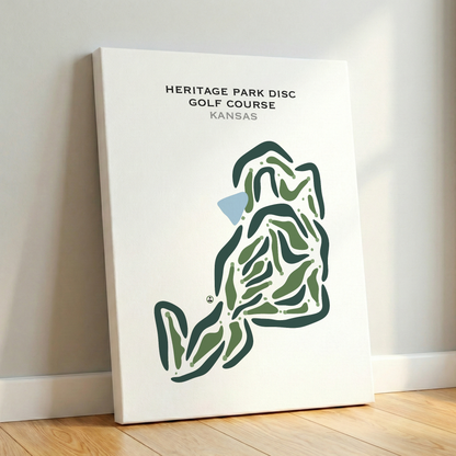 Heritage Park Disc Golf Course, Kansas - Printed Golf Courses