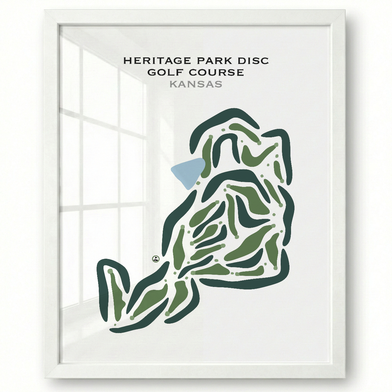 Heritage Park Disc Golf Course, Kansas - Printed Golf Courses