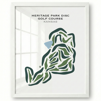 Heritage Park Disc Golf Course, Kansas - Printed Golf Courses