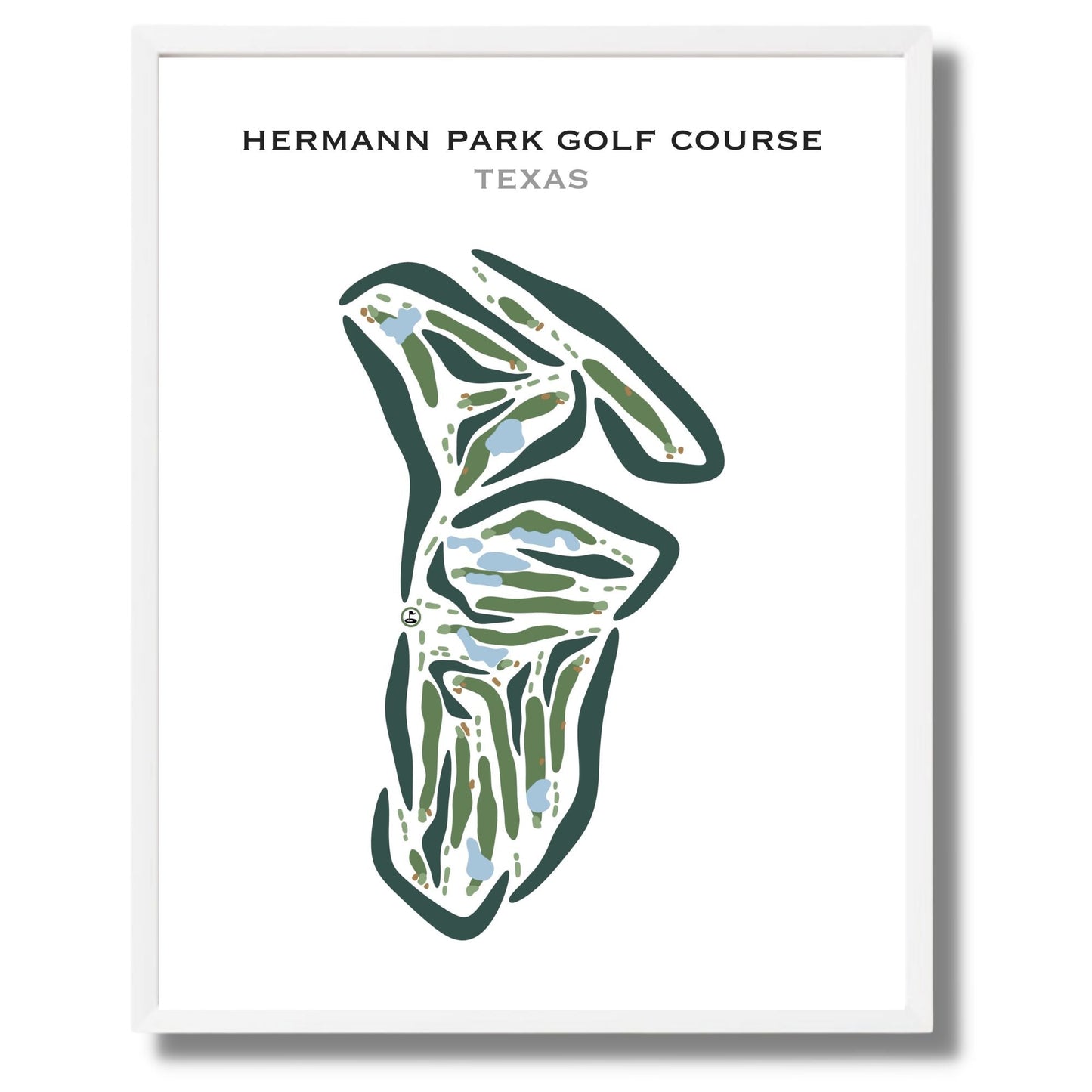 Hermann Park Golf Course, Texas - Printed Golf Courses