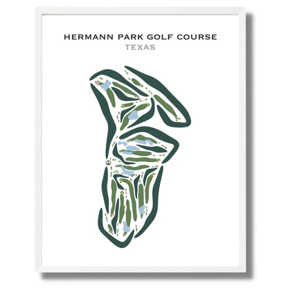 Hermann Park Golf Course, Texas - Printed Golf Courses