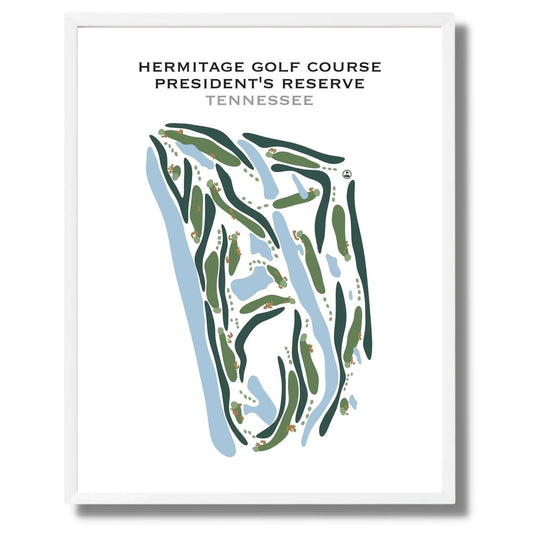 Hermitage Golf Course President's Reserve, Tennessee - Printed Golf Courses