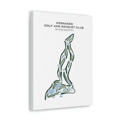 Hernando Golf & Racquet Club, Mississippi - Printed Golf Courses