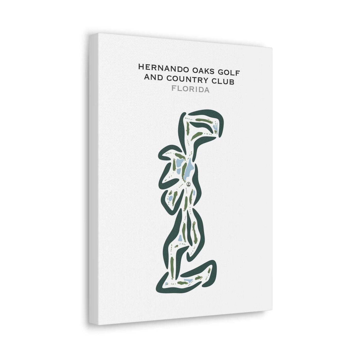 Hernando Oaks Golf and Country Club, Florida - Printed Golf Courses