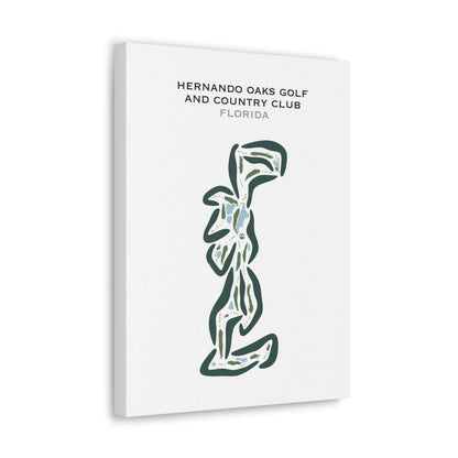 Hernando Oaks Golf and Country Club, Florida - Printed Golf Courses