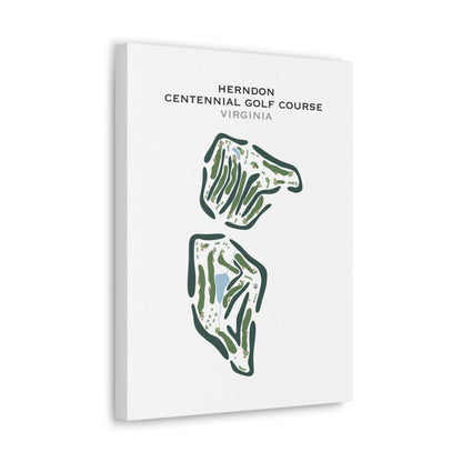 Herndon Centennial Golf Course, Virginia - Printed Golf Course