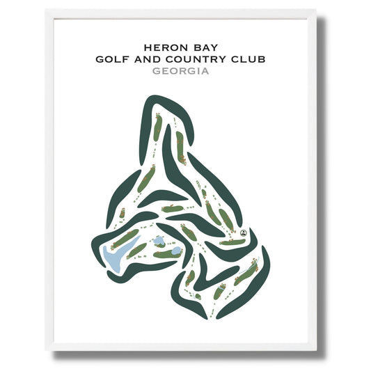 Heron Bay Golf & Country Club, Georgia - Printed Golf Courses
