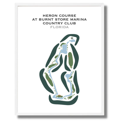 Heron Course at Burnt Store Marina Country Club, Florida - Printed Golf Courses