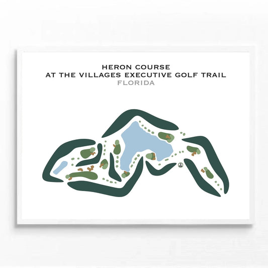 Heron Course at The Villages Executive Golf Trail, Florida - Printed Golf Courses