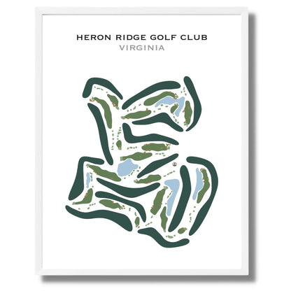 Heron Ridge Golf Club, Virginia - Printed Golf Courses