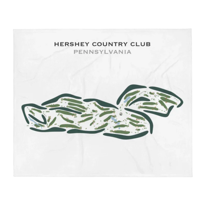 Hershey Country Club, Pennsylvania - Printed Golf Course