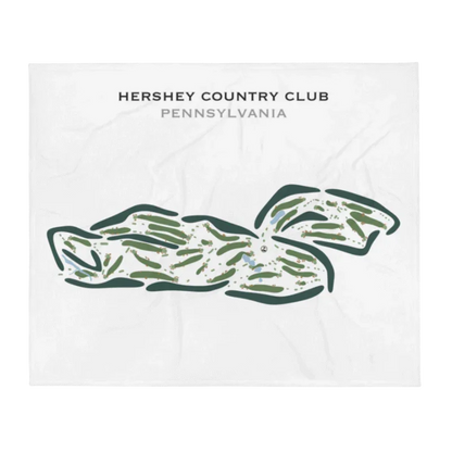 Hershey Country Club, Pennsylvania - Printed Golf Course