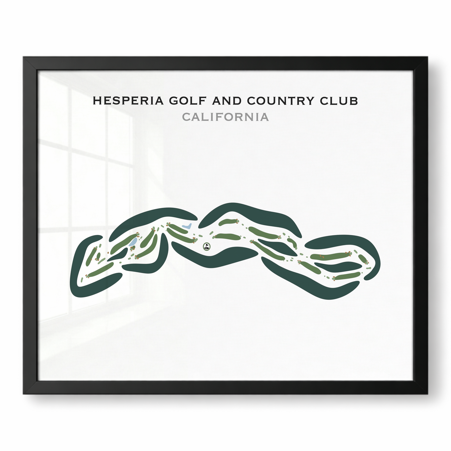 Hesperia Golf & Country Club, California - Printed Golf Courses