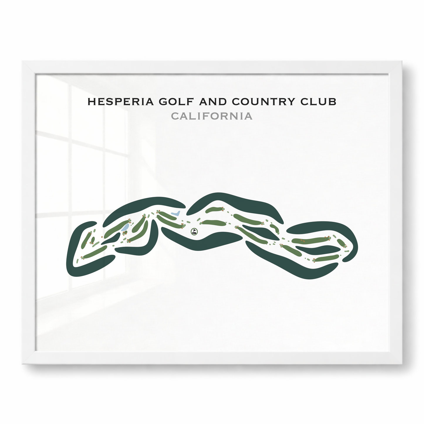Hesperia Golf & Country Club, California - Printed Golf Courses