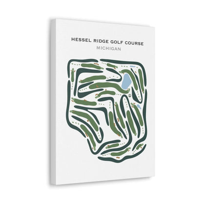 Hessel Ridge Golf Course, Michigan - Printed Golf Courses