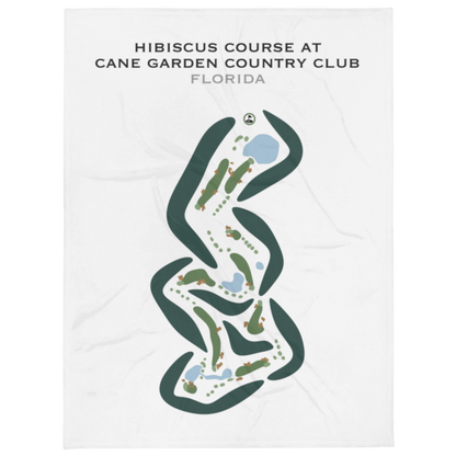 Hibiscus Course at Cane Garden Country Club, Florida - Printed Golf Courses