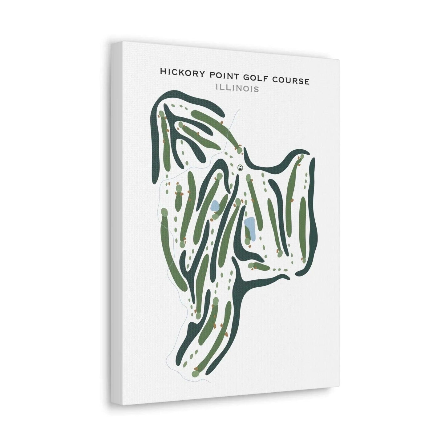Hickory Point Golf Course, Illinois - Printed Golf Courses