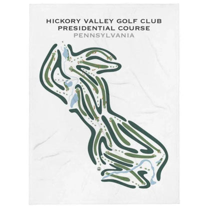 Hickory Valley Golf Club Presidential Course, Pennsylvania - Printed Golf Courses