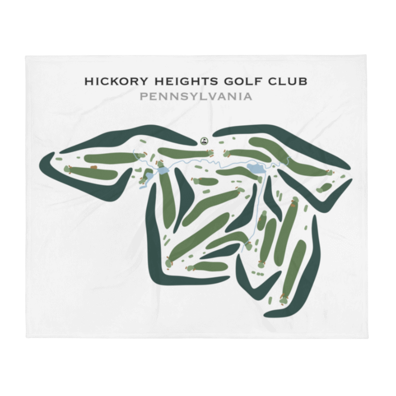 Hickory Heights Golf Club, Spring Grove, Pennsylvania - Printed Golf Courses