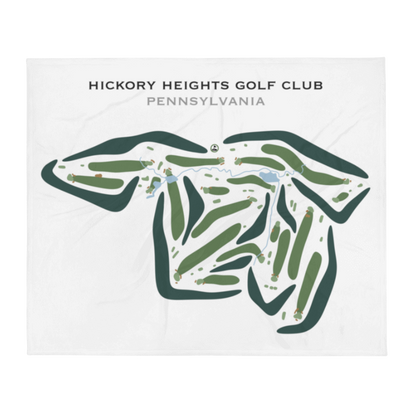 Hickory Heights Golf Club, Spring Grove, Pennsylvania - Printed Golf Courses