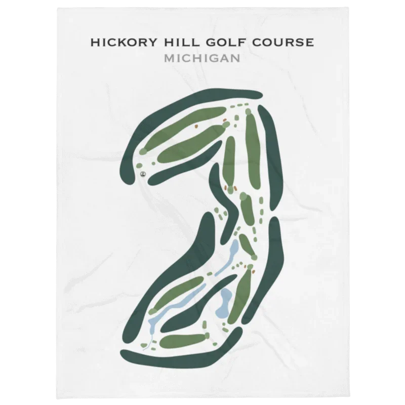 Hickory Hill Golf Course, Michigan - Printed Golf Courses