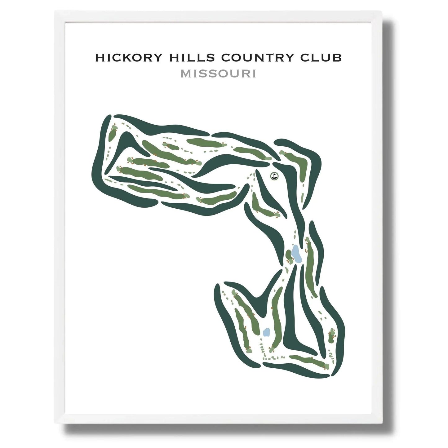 Hickory Hills Country Club, Missouri - Printed Golf Courses