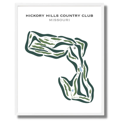 Hickory Hills Country Club, Missouri - Printed Golf Courses
