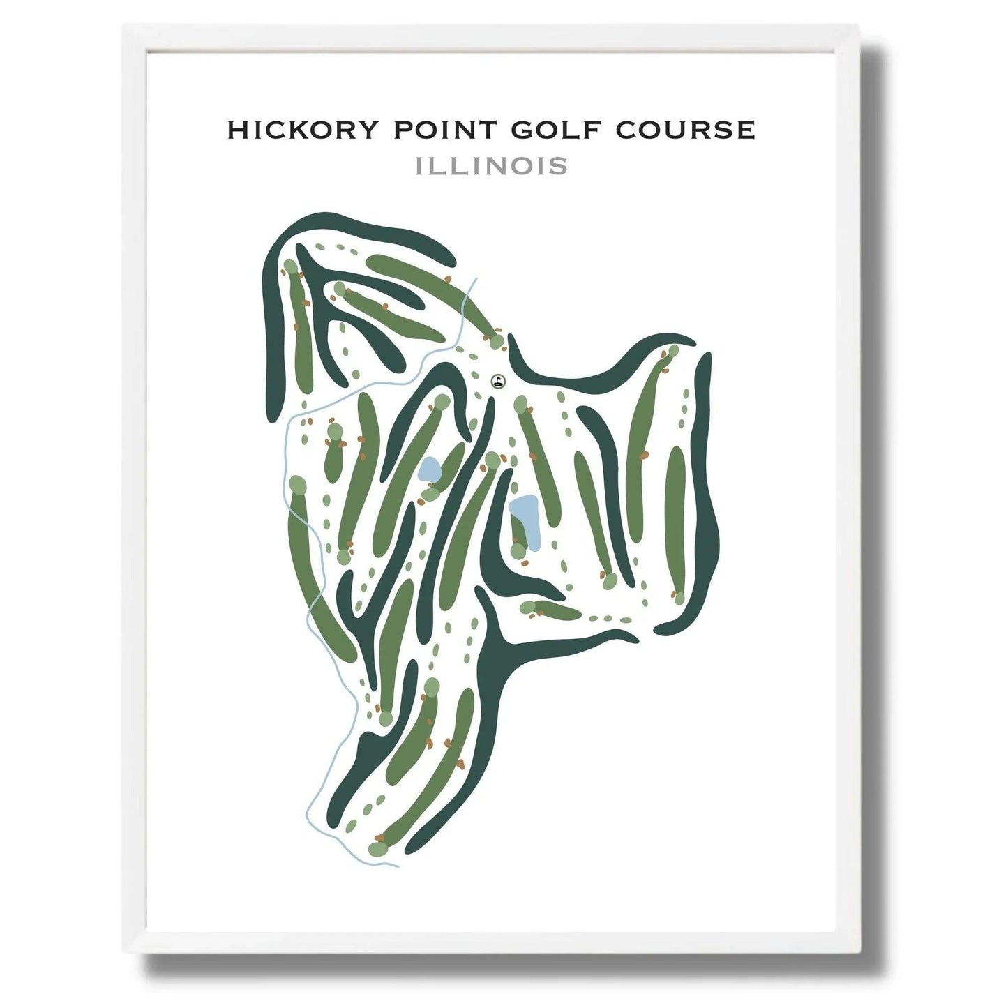 Hickory Point Golf Course, Illinois - Printed Golf Courses