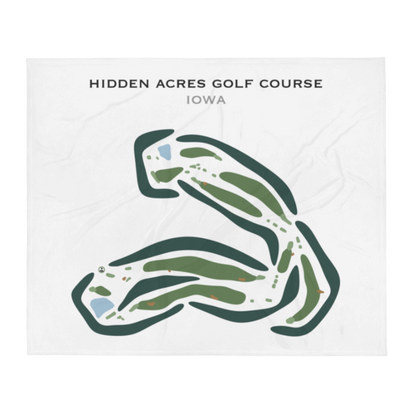 Hidden Acres Golf Course, Iowa - Printed Golf Courses