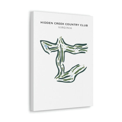 Hidden Creek Country Club, Virginia - Printed Golf Course