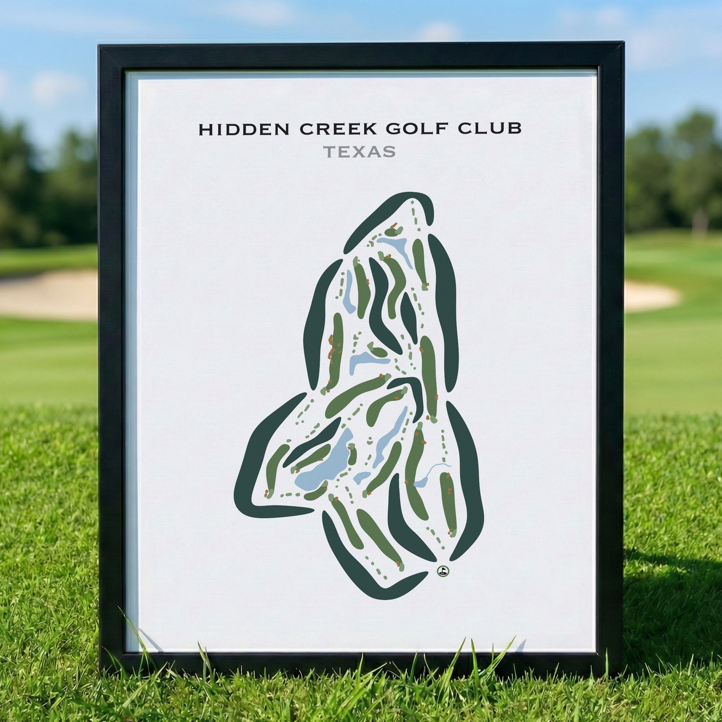 Hidden Creek Golf Club, Texas - Printed Golf Courses