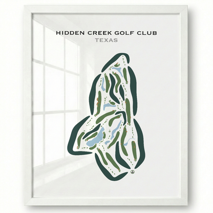 Hidden Creek Golf Club, Texas - Printed Golf Courses