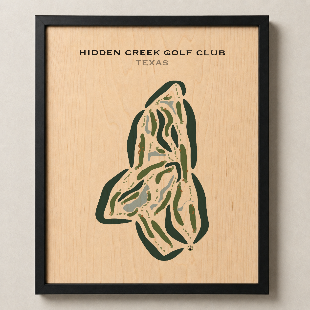 Hidden Creek Golf Club, Texas - Printed Golf Courses